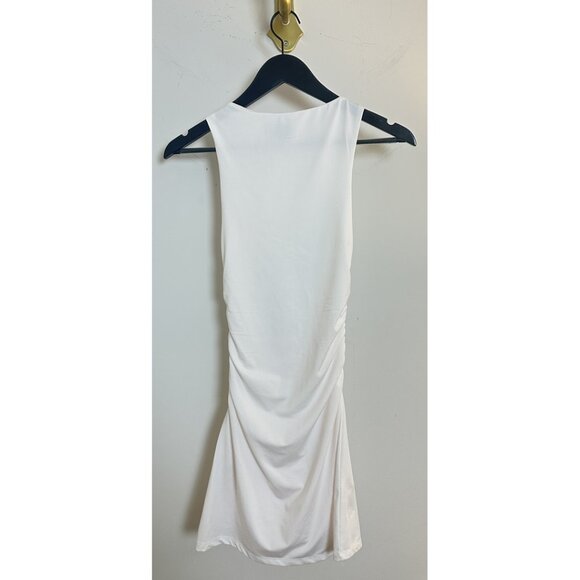 PRINCESS POLLY Eklund Ruched Jersey Minidress in White Size US 2 - Picture 5 of 9